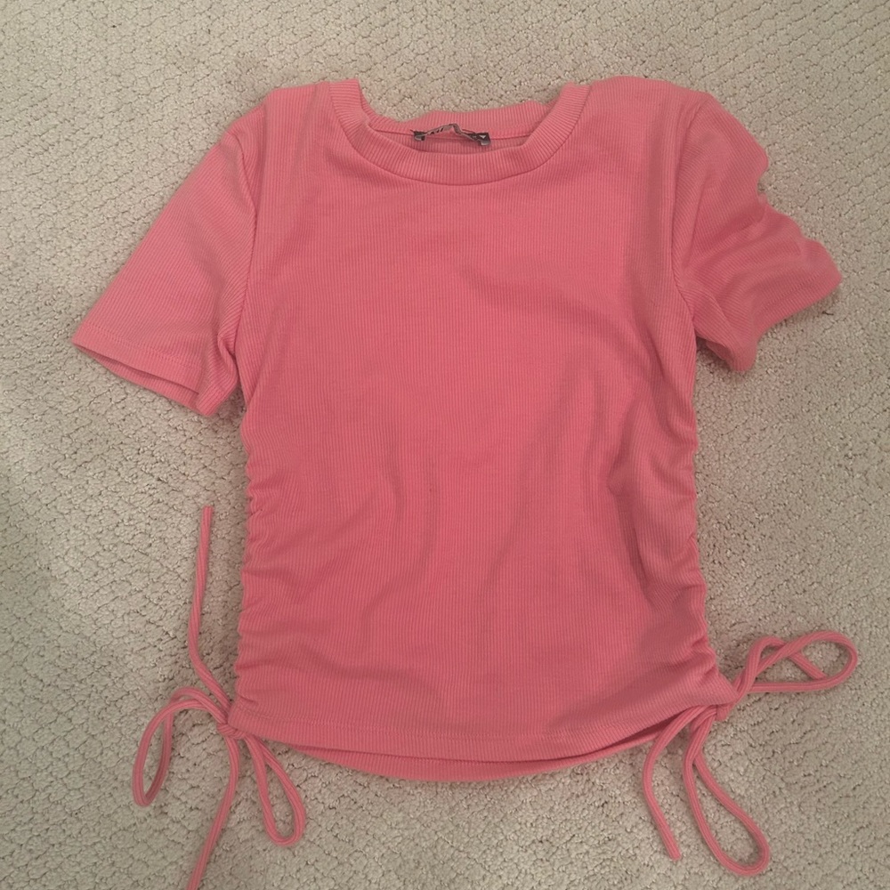 Pink Zara Ribbed Top - Picture 4 of 4